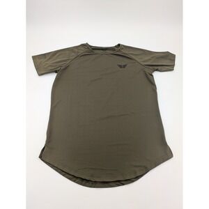 Edge Shirt Mens Large Green Lifestyle Polyester Stretch Performance Train  Gym